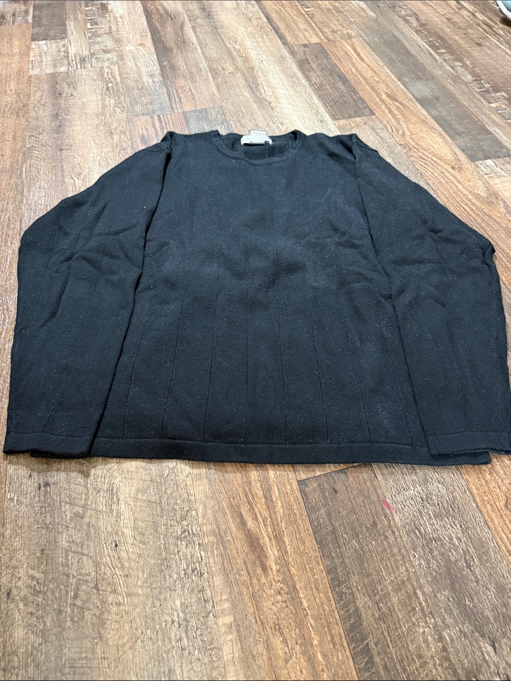 dressbarn Black Crewneck Sweater